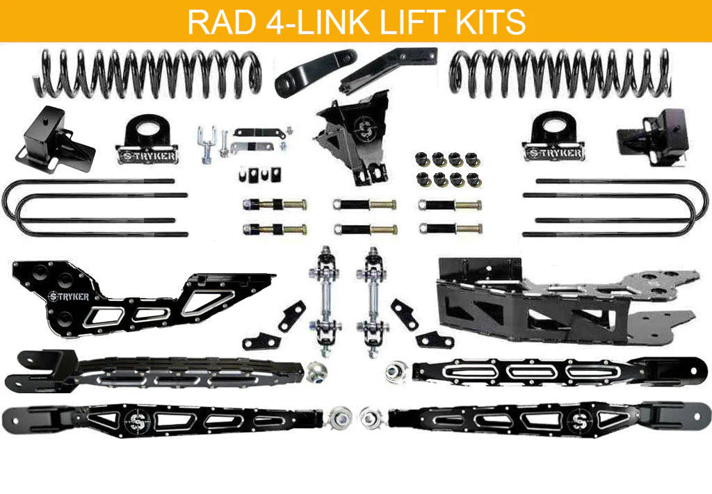 6" RAD F250 F350 4-LINK LIFT KIT 2017-2022 SUPER DUTY