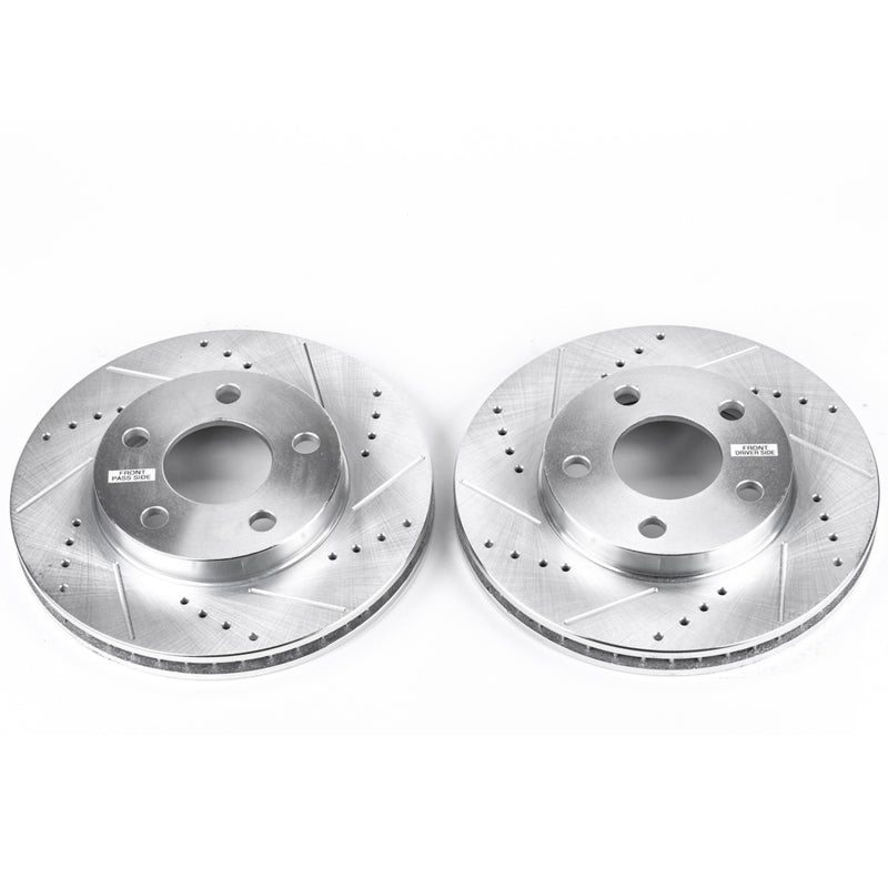 Power Stop 04-05 Chevrolet Classic Front Evolution Drilled & Slotted Rotors - Pair