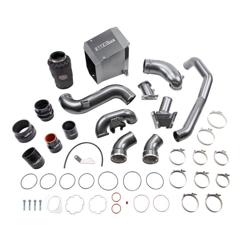 Wehrli 2007.5-2010 Chevrolet Duramax 6.6L LMM Stage 2 High Flow Intake Bundle Kit - Gloss Black