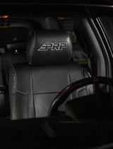 PRP 12-14 Ford Raptor Front Seat Covers (Pair) - Black w Silver Stitch