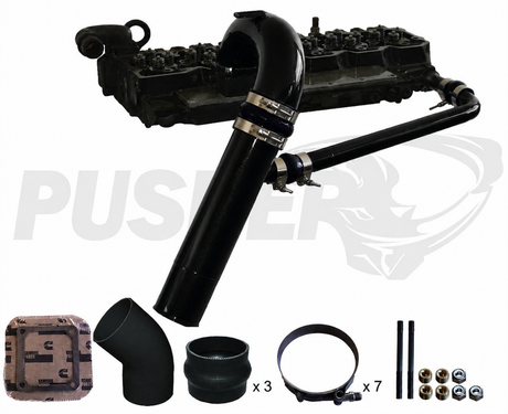 Pusher 3.5" MEGA Intake System with Cross-Air 1998.5-2002 Dodge Cummins