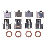 Power Stop 90-91 Honda CRX Front Black Caliper - Pair w/Bracket