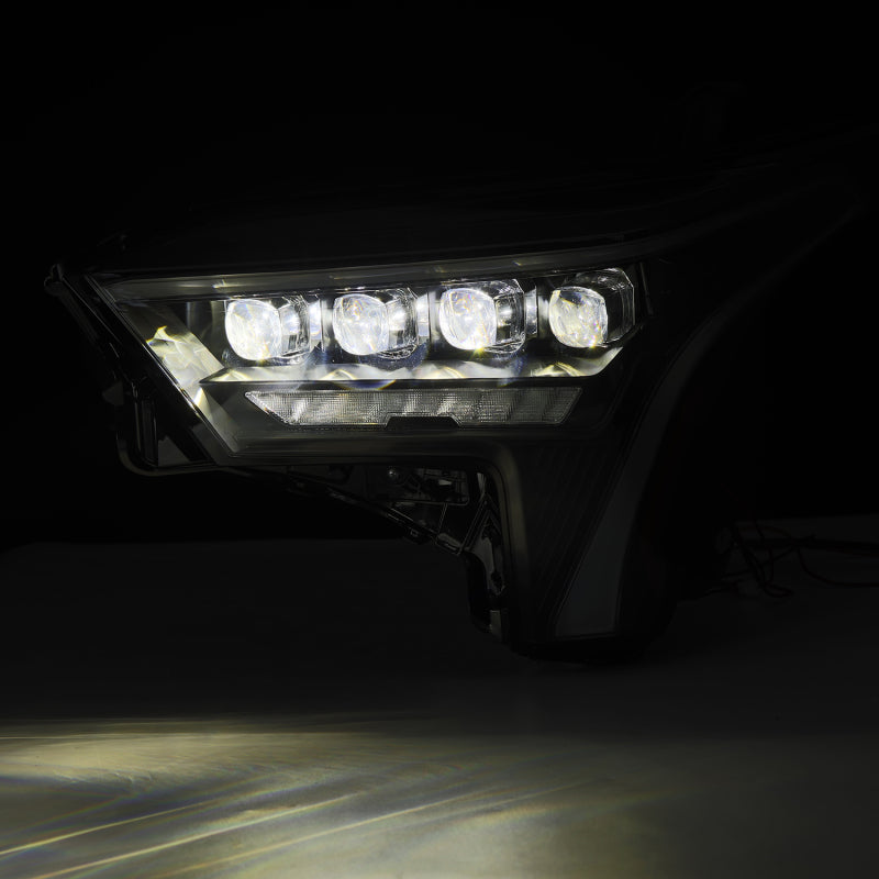 AlphaRex 22-23 Toyota Tundra NOVA-Series Headlights Black w/Amber DRL - Req 810029 OR 810030