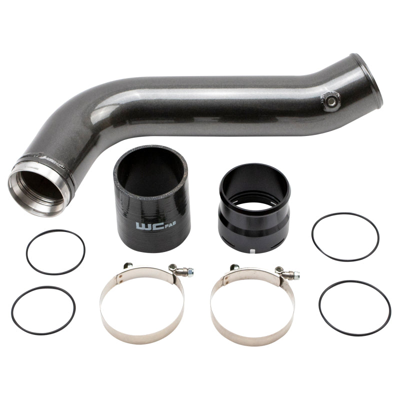 Wehrli 20-26 GM Duramax L5P Passenger Side 3.5in Intercooler Pipe - Bengal Red