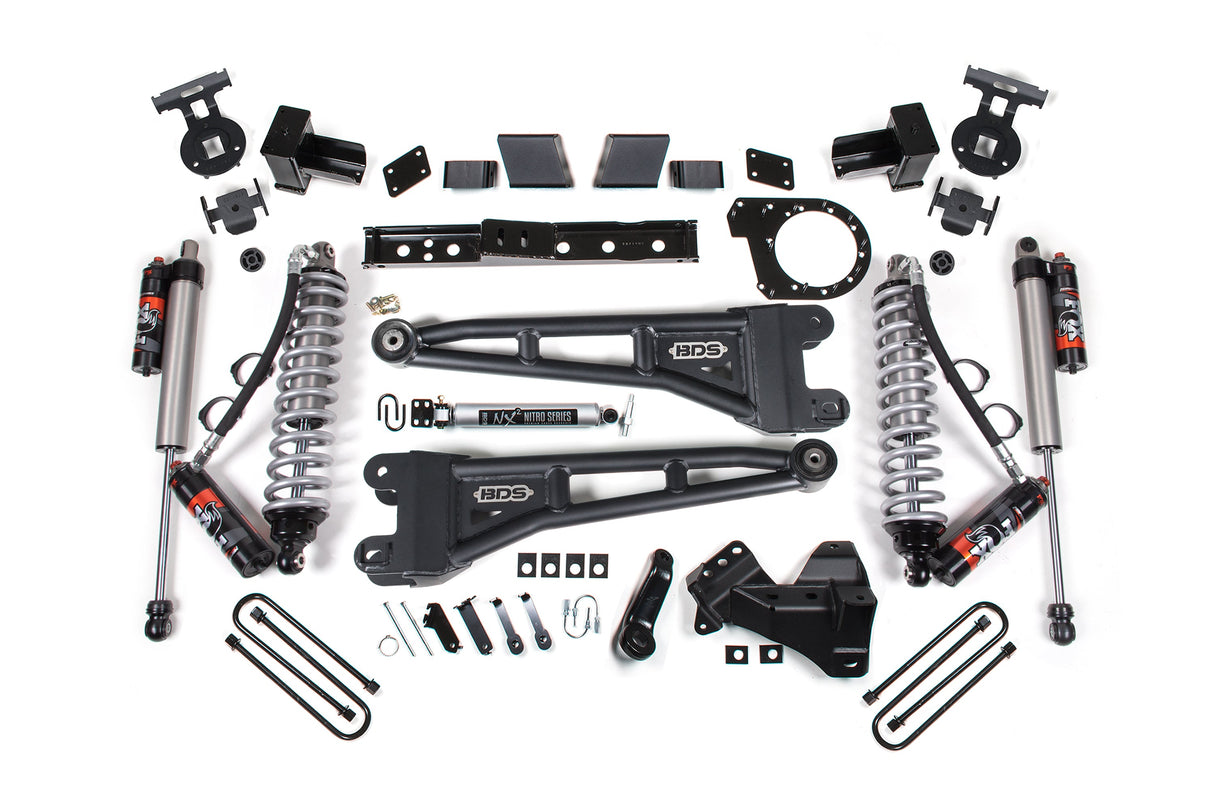 BDS 7 Inch Lift Kit w/ Radius Arm | FOX 2.5 Coil-Over Conversion - Performance Elite | Ford F350 Super Duty DRW (23-25) 4WD | Diesel