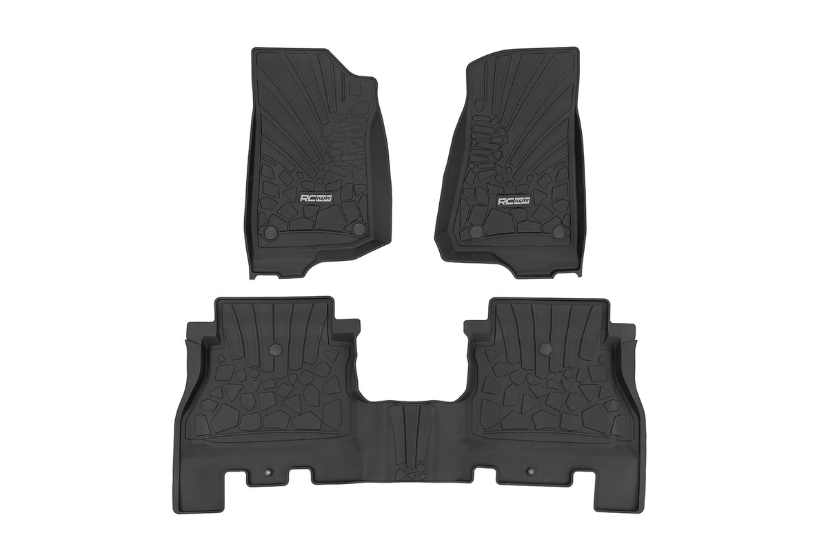 Flex Fit Floor Mats | FR & RR | 4 Door | Jeep Wrangler Unlimited 4WD (18-26)