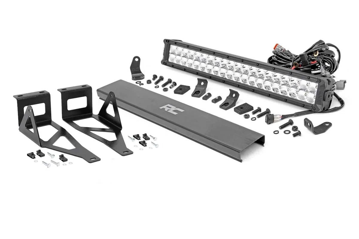 LED Light Kit | Bumper | 20" Chrome Dual Row | Amber DRL | Ford F-250/F-350 Super Duty (05-07)