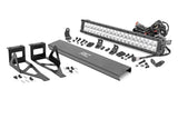 LED Light Kit | Bumper | 20" Chrome Dual Row | White DRL | Ford F-250/F-350 Super Duty (05-07)
