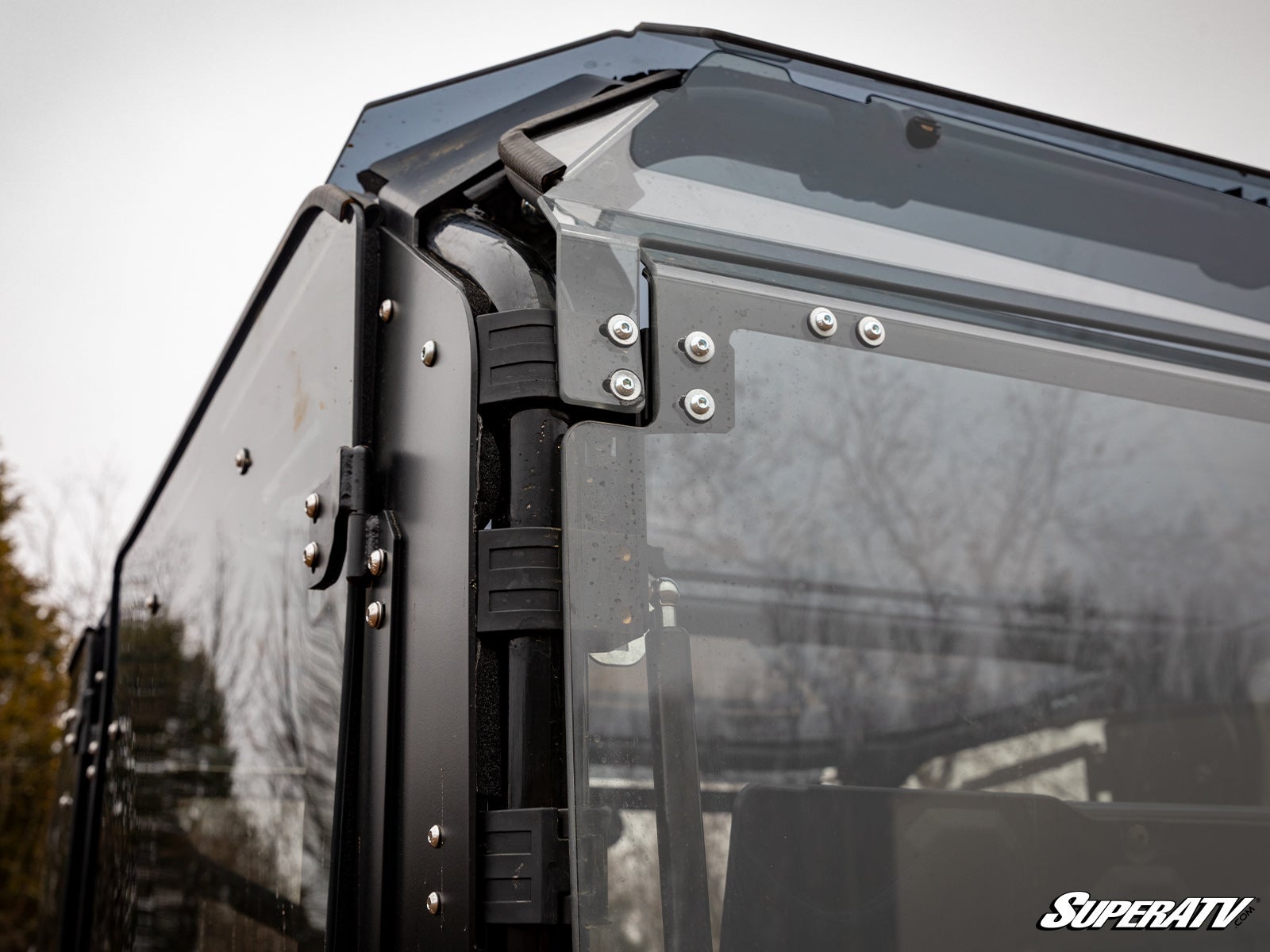 SuperATV Product Honda Pioneer 1000-5 Rear Flip Windshield