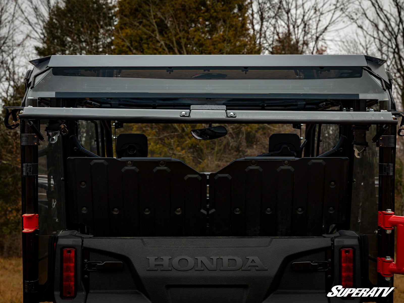 SuperATV Product Honda Pioneer 1000-5 Rear Flip Windshield