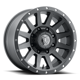 ICON Compression HD 18x9 8x165.1 12mm Offset 5.5in BS - Satin Black Wheel