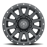 ICON Compression HD 18x9 8x165.1 12mm Offset 5.5in BS - Satin Black Wheel