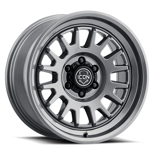 ICON Anza 17x8.5 6x5.5 0mm Offset 4.75in BS 106.1mm Hub Bore Gun Metal Wheel