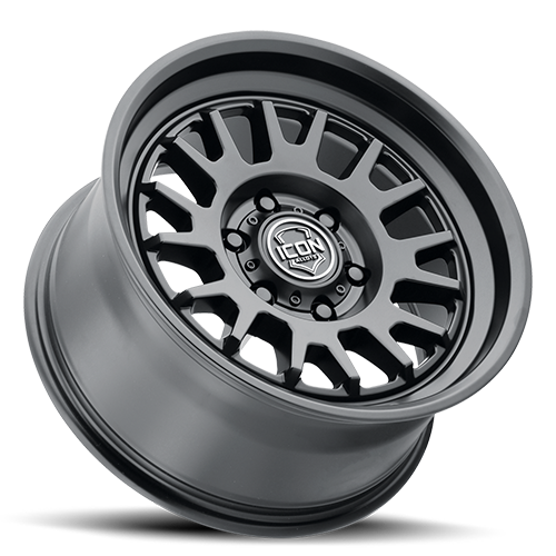 ICON Anza 17x8.5 6x120 0mm Offset 4.75in BS 67mm Hub Bore Satin Black Wheel