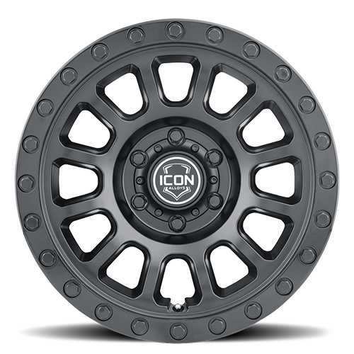 ICON Hulse 17 X 8.5 6 X 5.5 0mm Offset 4.75in BS Double Black