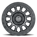 ICON Hulse 17 X 8.5 6 X 5.5 0mm Offset 4.75in BS Double Black