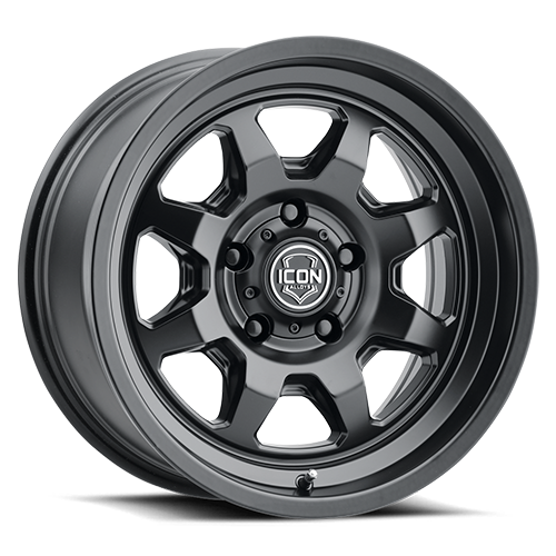 ICON Nuevo 17 X 8.5 6 X 5.5 0mm Offset 4.75in BS Satin Black