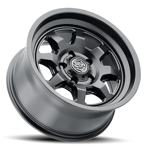 ICON Nuevo 17 X 8.5 6 X 5.5 0mm Offset 4.75in BS Satin Black