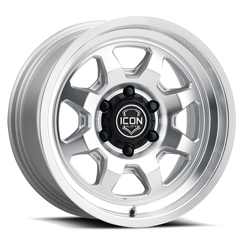 ICON Nuevo 17 X 8.5 5 X 5 6mm Offset 4.5in BS Silver Machined