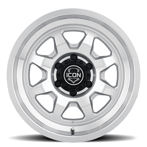 ICON Nuevo 17 X 8.5 5 X 5 6mm Offset 4.5in BS Silver Machined