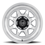 ICON Nuevo 17 X 8.5 5 X 5 6mm Offset 4.5in BS Silver Machined