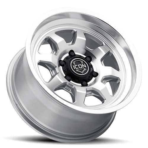 ICON Nuevo 17 X 8.5 5 X 5 6mm Offset 4.5in BS Silver Machined