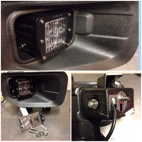 KD Fabworks 2015-2020 Ford F-150 , Pod Light Adapter Bracket (Fits Rigid D-Series)