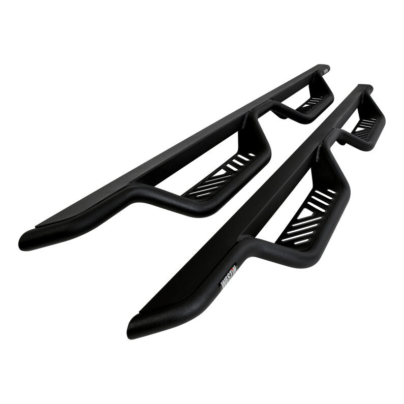 Westin 14-18 Chevy/GMC Silverado/Sierra 1500/2500/3500 Double Cab Outlaw Drop Nerf Bars Tex Black