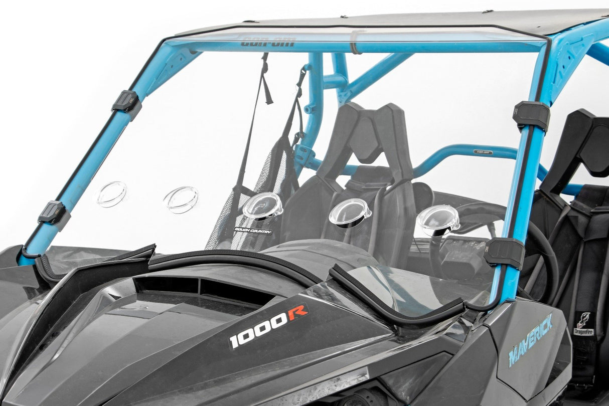 Vented Full Windshield | Scratch Resistant | Can-Am Maverick 1000R X