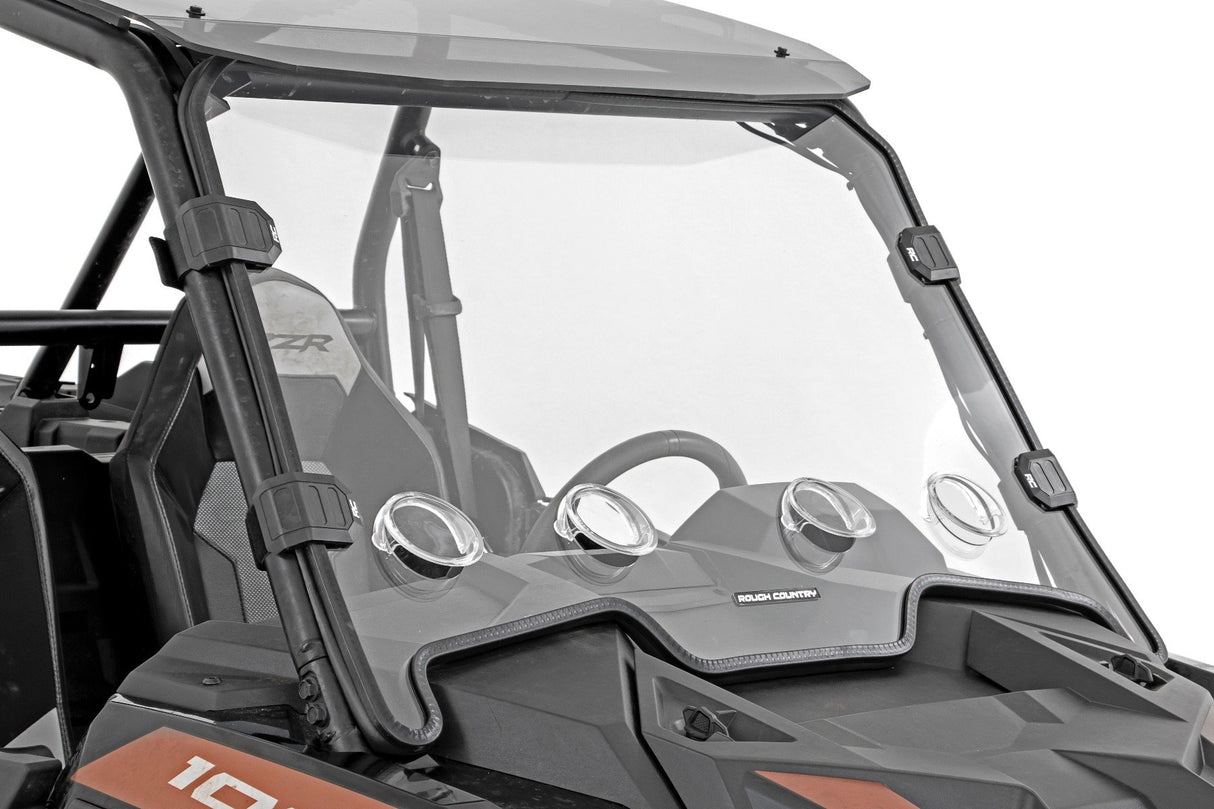 Vented Full Windshield | Scratch Resistant | Polaris RZR XP 1000