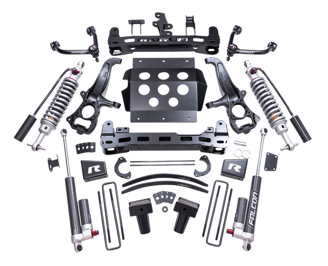 ReadyLIFT 42-39840 - 2019-2024 Chevrolet/GMC 1500 8'' MAX3.3 Suspension System with Falcon 3.3 Adjustable Shocks