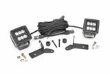 LED Light Kit | Hinge Mount | 2" Black Pair | Jeep Gladiator JT/Wrangler JL (18-26)