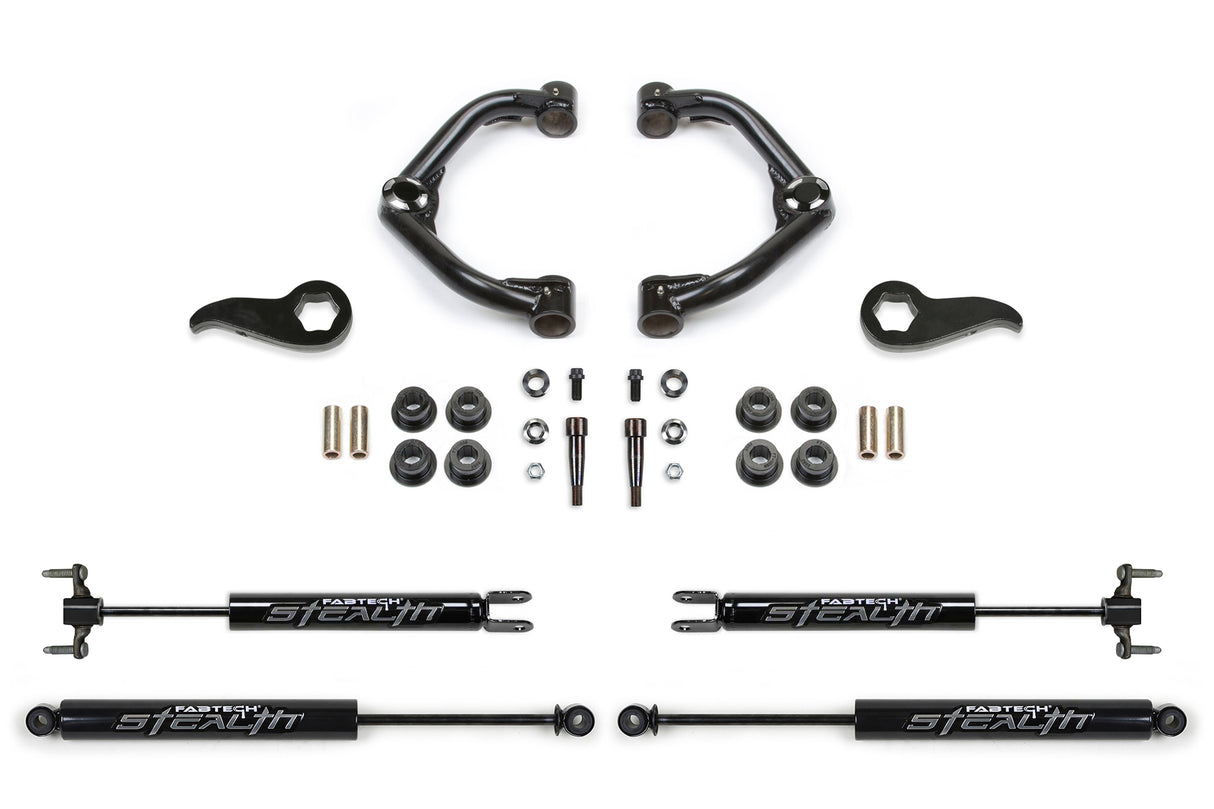 Fabtech 20-26 Chevrolet Silverado 2500HD / GMC Sierra 2500HD 3.5" Uniball UCA Lift Kit with Stealth Shocks