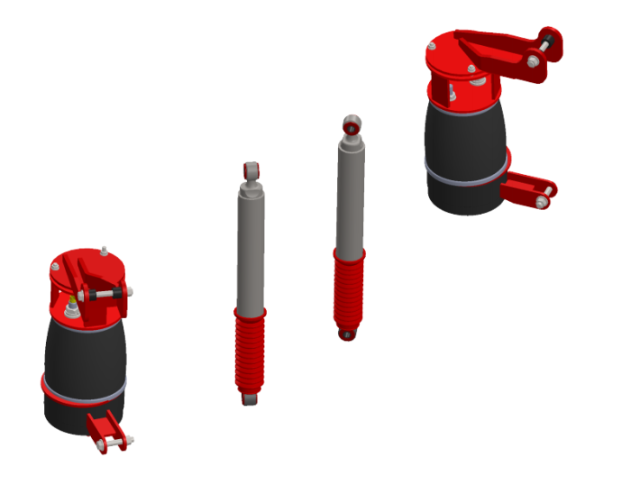 Kelderman 2008-2015 Ram 4500/5500 2-Stage Front Air Suspension