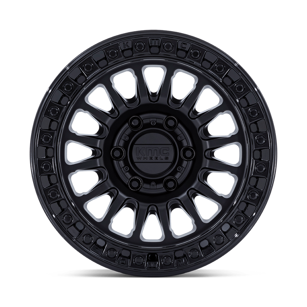 KMC Wheels MATTE BLACK W/ GLOSS BLACK LIP	 KM552 IMS