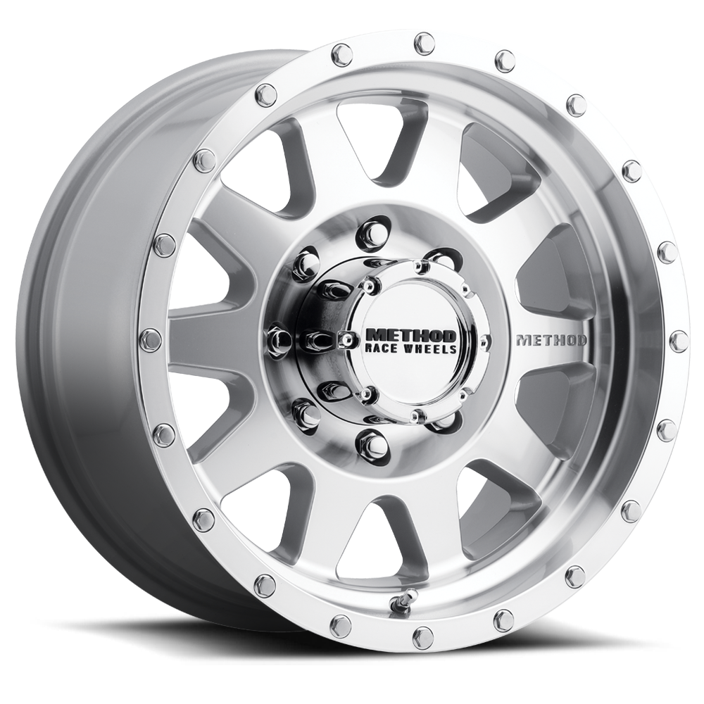 Method 301 The Standard Machined -18x9, 8x6.5, 18/5.75" Offset - Clear Coat