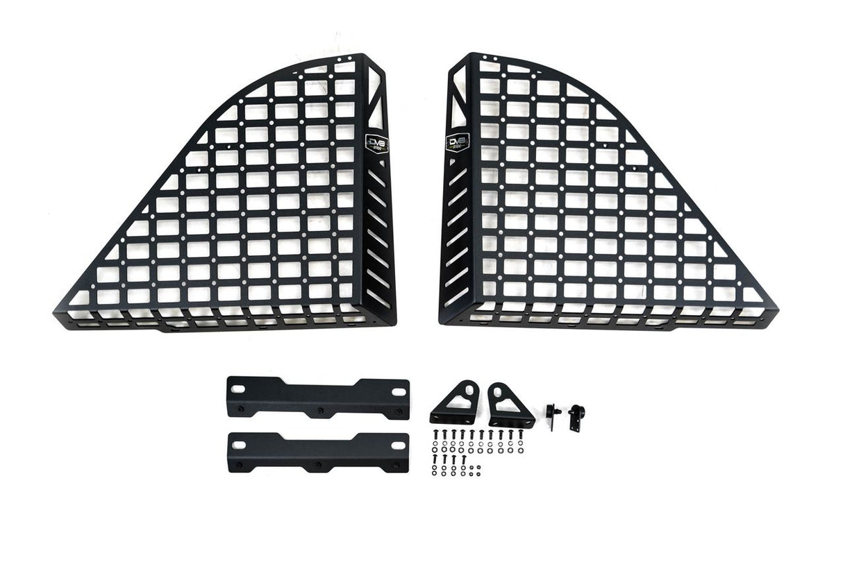 DV8 Offroad 18-25 Jeep Wrangler (JL) 4-Door Rear Window Pocketed Molle Panels