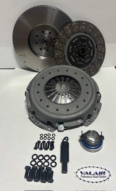 Valair 1989-2003 Dodge D250/Ram 2500/3500 5.9L Cummins NV4500/Getrag 5-Speed 13" Conversion HD Organic Single Disc Clutch Kit w/ Flywheel - 450HP/900 ft-lb
