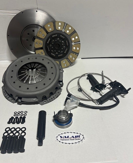 Valair 2005-2018 Dodge/Ram 2500/3500 5.9L/6.7L Cummins G56 6-Speed HD Ceramic/Kevlar Single Disc Clutch Kit w/ Solid Flywheel Conversion - 500HP/1000 ft-lb