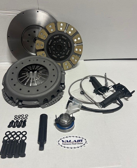 Valair 2005-2018 Dodge/Ram 2500/3500 5.9L/6.7L Cummins G56 6-Speed HD Ceramic/Kevlar Single Disc Clutch Kit w/ Solid Flywheel Conversion - 500HP/1000 ft-lb