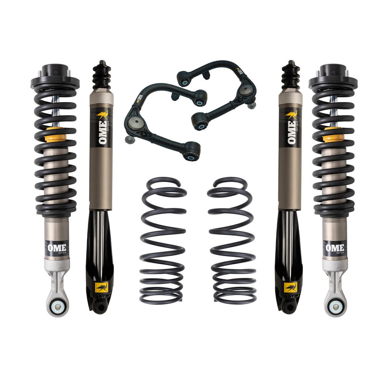 ARB OME Toyota Tacoma 2024+ MT64 Kit w/UCA FR 3in/220-330lbs, RR 2in/440lbs 1122K