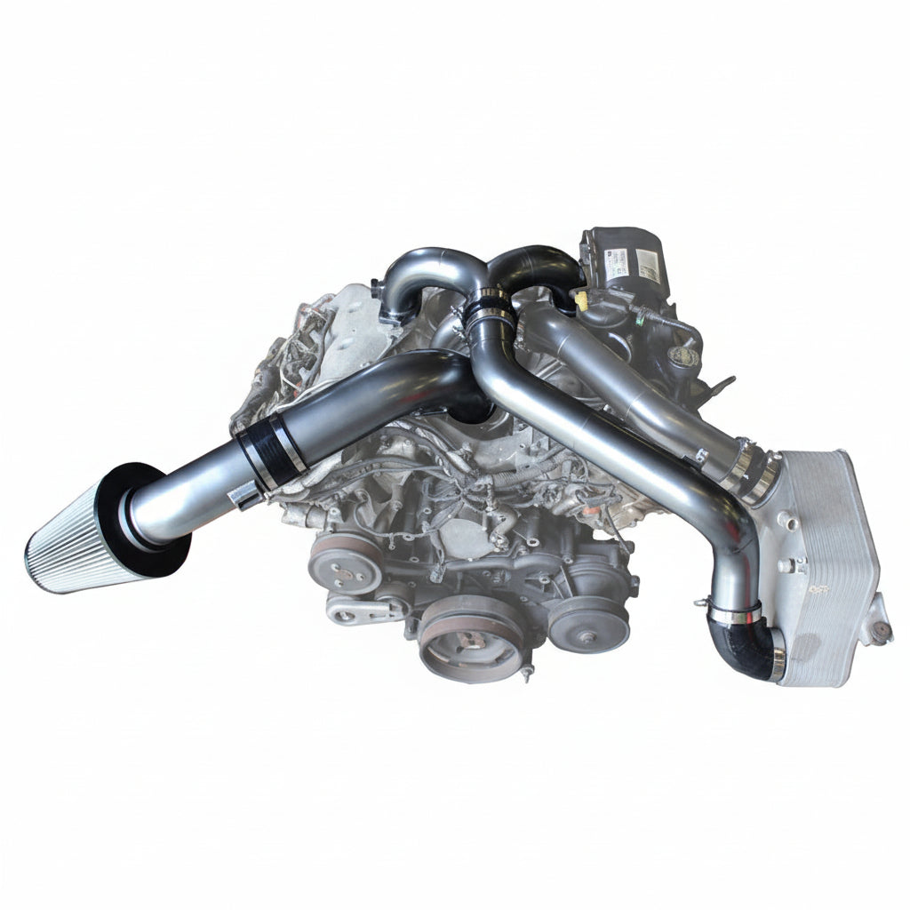 Pusher Intake System 2015-16 Ford F250/350 6.7L Powerstroke - Titanium