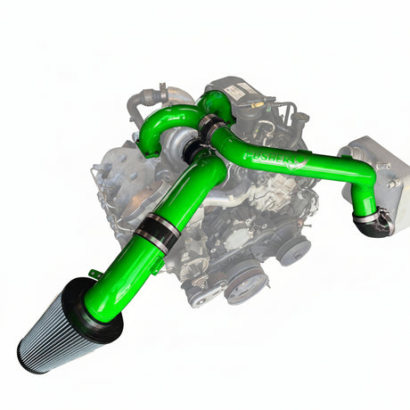 Pusher Intake System 2015-16 Ford F250/350 6.7L Powerstroke - Green
