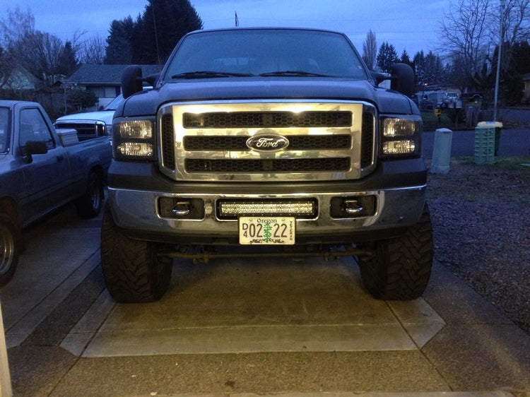 KD Fabworks 2005-2007 Ford Super Duty F-250/F-350/Excursion Bumper Brackets for 20" LED light bars