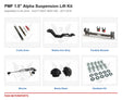 PMF 1.5 inch Alpha Suspension Lift Kit - Adjustable 3-Link Arms | Ford F-250/F-350/F-450 | 2011-2016 - kit components