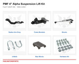 PMF 4 inch Alpha Suspension Lift Kit - Ford F-250/F-350 | 1999.5-2004 - kit components