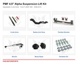 PMF 4.5 inch Alpha Suspension Lift Kit - Adjustable 3-Link Arms | Ford F-250/F-350 | 2008-2010 - kit components