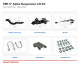 PMF 6 inch Alpha Suspension Lift Kit - Ford F-250/F-350 | 1999.5-2004 - kit components