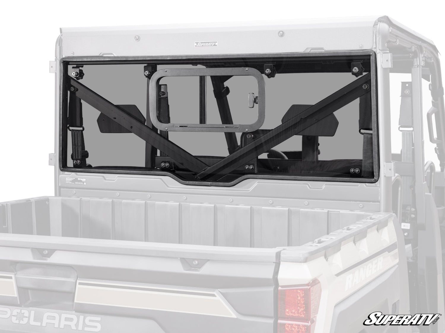SuperATV Product Polaris Ranger XP 1000 Sliding Rear Windshield