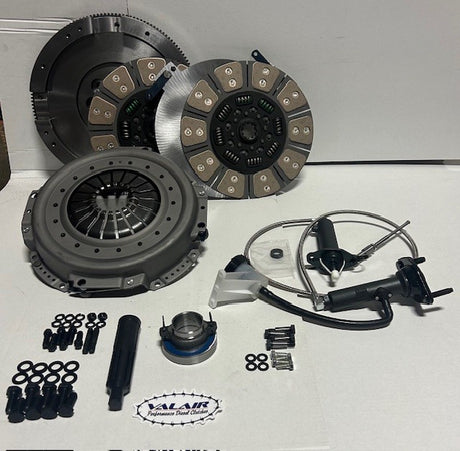 Valair 2005-2018 Dodge/Ram 2500/3500 5.9L/6.7L Cummins G56 6-Speed Quiet Ceramic Spring Hub Dual Disc Clutch Kit w/ Nodular Iron Flywheel - 700HP/1400 ft-lb
